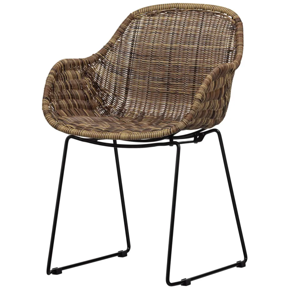 WOOOD Willow Loungestoelen Buiten - Polyester - Naturel - Set van 2, foto 2