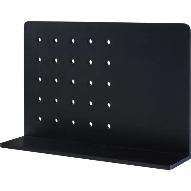 en.casa Wandplank Dønna 60x15x40 cm mdf zwart [en.casa]