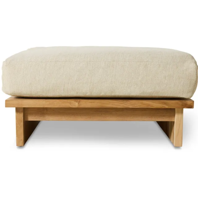 HKLIVING hocker outdoor teak (natural) naturel