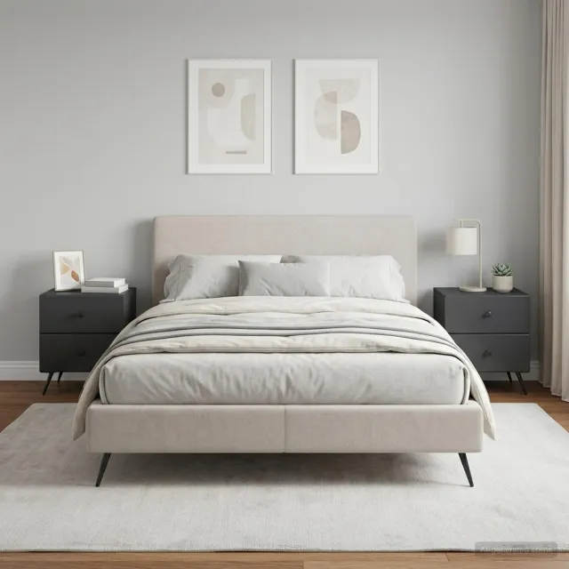 vidaXL Nachtkastje 2 st Zwart 43 x 34,5 x 47,5 cm Bewerkt hout