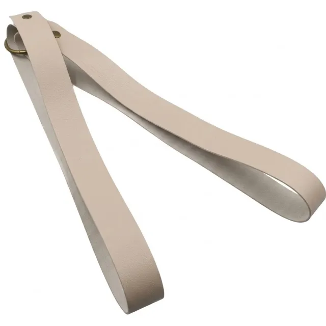 NUVEX Beige wand opberger hangend met band en metalen ring tijdschrift houder wand organizer minimalistische wand opslag voor woonkamer slaapkamer kantoor Abrikoos