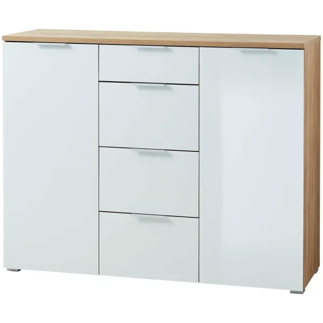 dressoir Lagos wit Bruin | Wit
