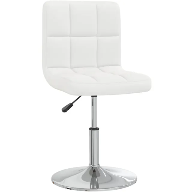 vidaXL Eetkamerstoelen 4 st kunstleer wit