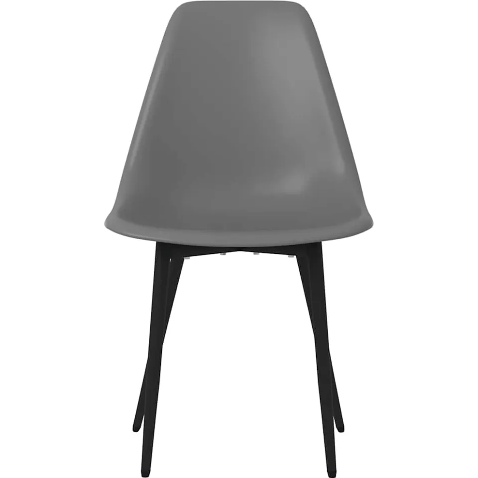 vidaXL Eetkamerstoelen 6 st PP grijs, foto 4