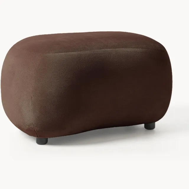 Westwing Collection Poef Alba Bruin