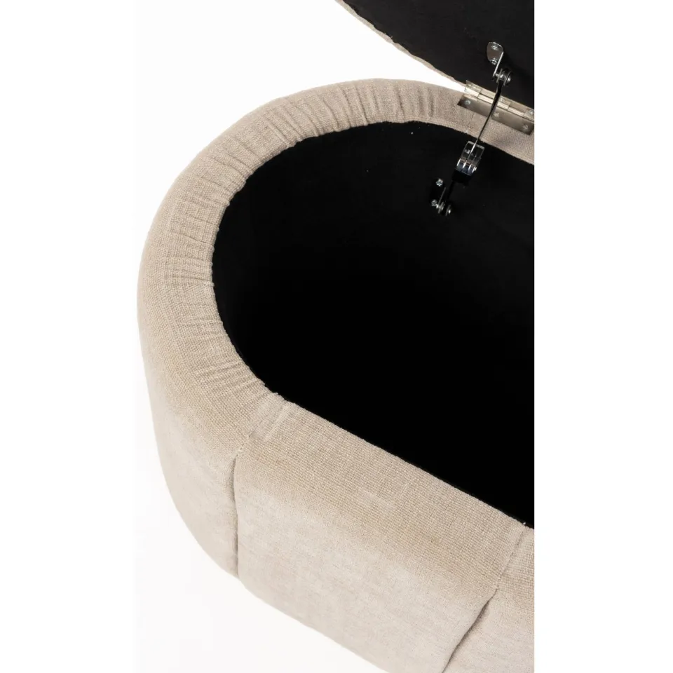 Zuiver Puffy opbergbank beige, foto 4