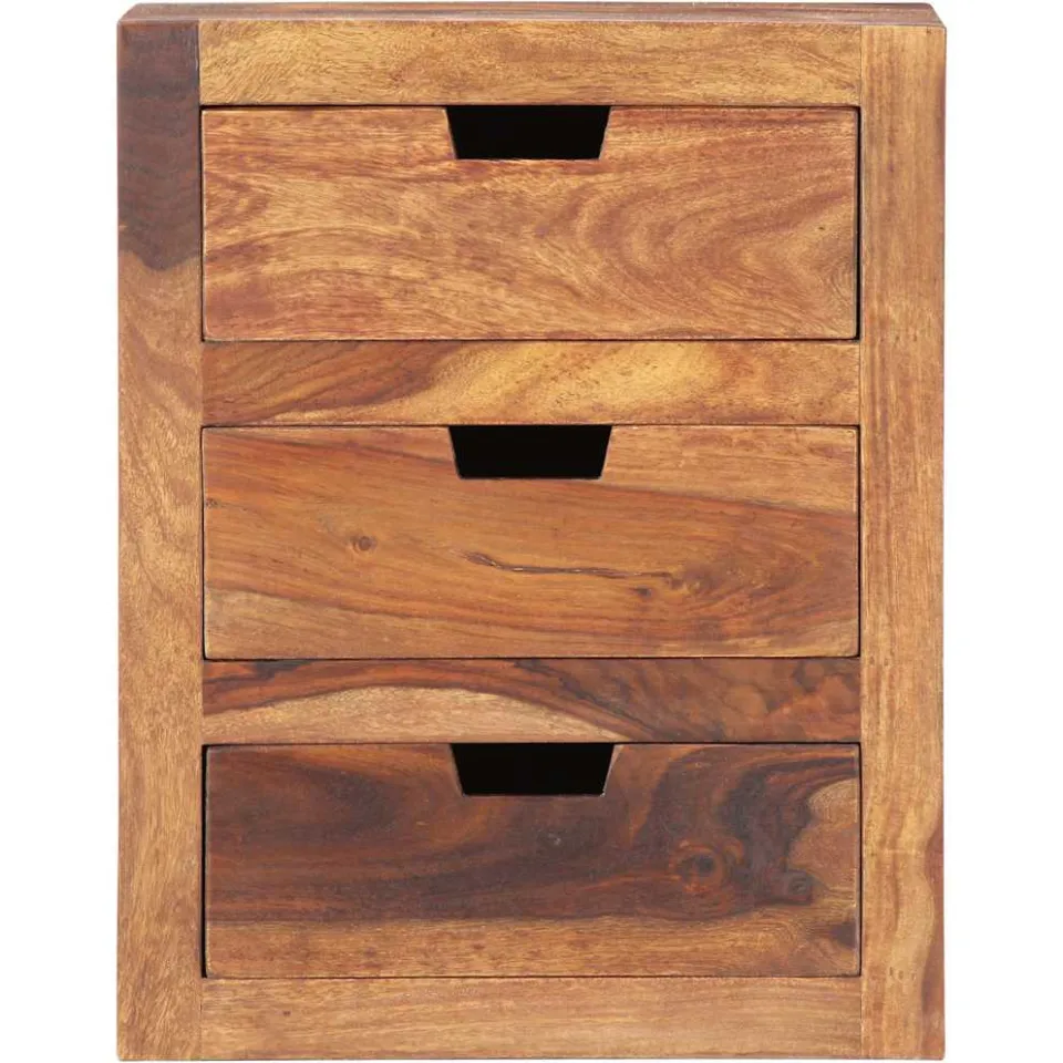 vidaXL Nachtkastje 40x30x50 cm massief acaciahout Bruin