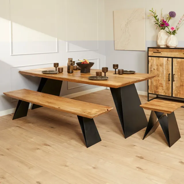 Starfurn Eetkamertafel Extense - Bruin - 100x200x76 cm