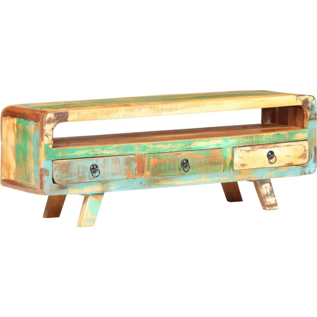 vidaXL Tv-meubel 117x30x41 cm massief gerecycled hout Bruin