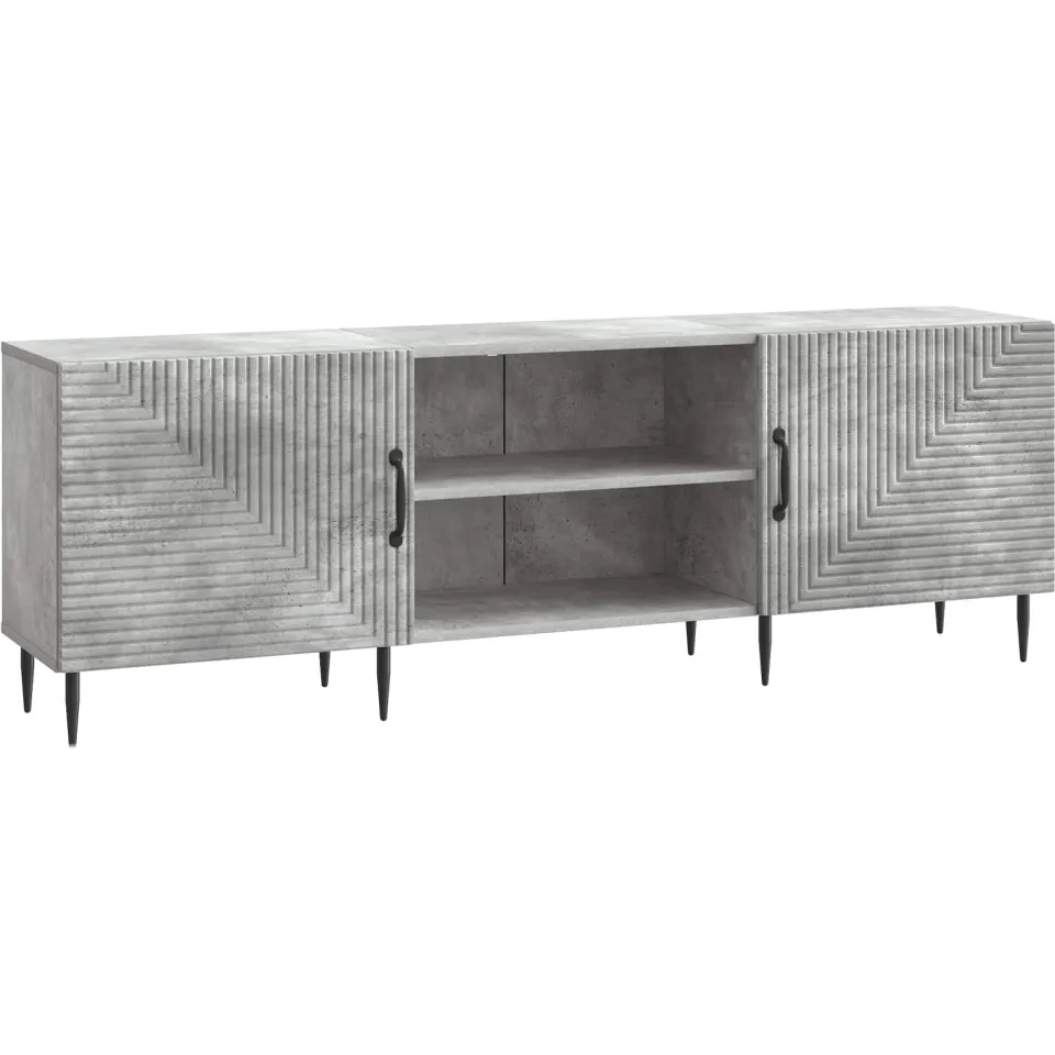 vidaXL TV-kast 150 x 31 x 50 cm Betongrijs Bewerkt hout grijs, foto 3
