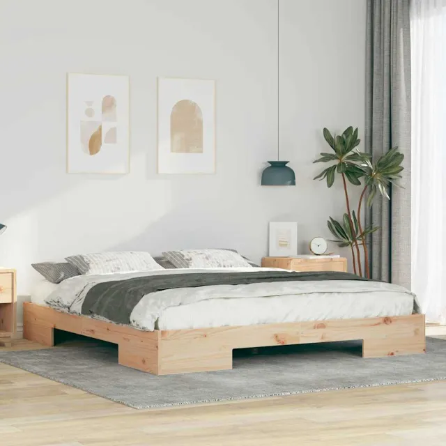vidaXL Bedframe Bruin 200 x 200 cm