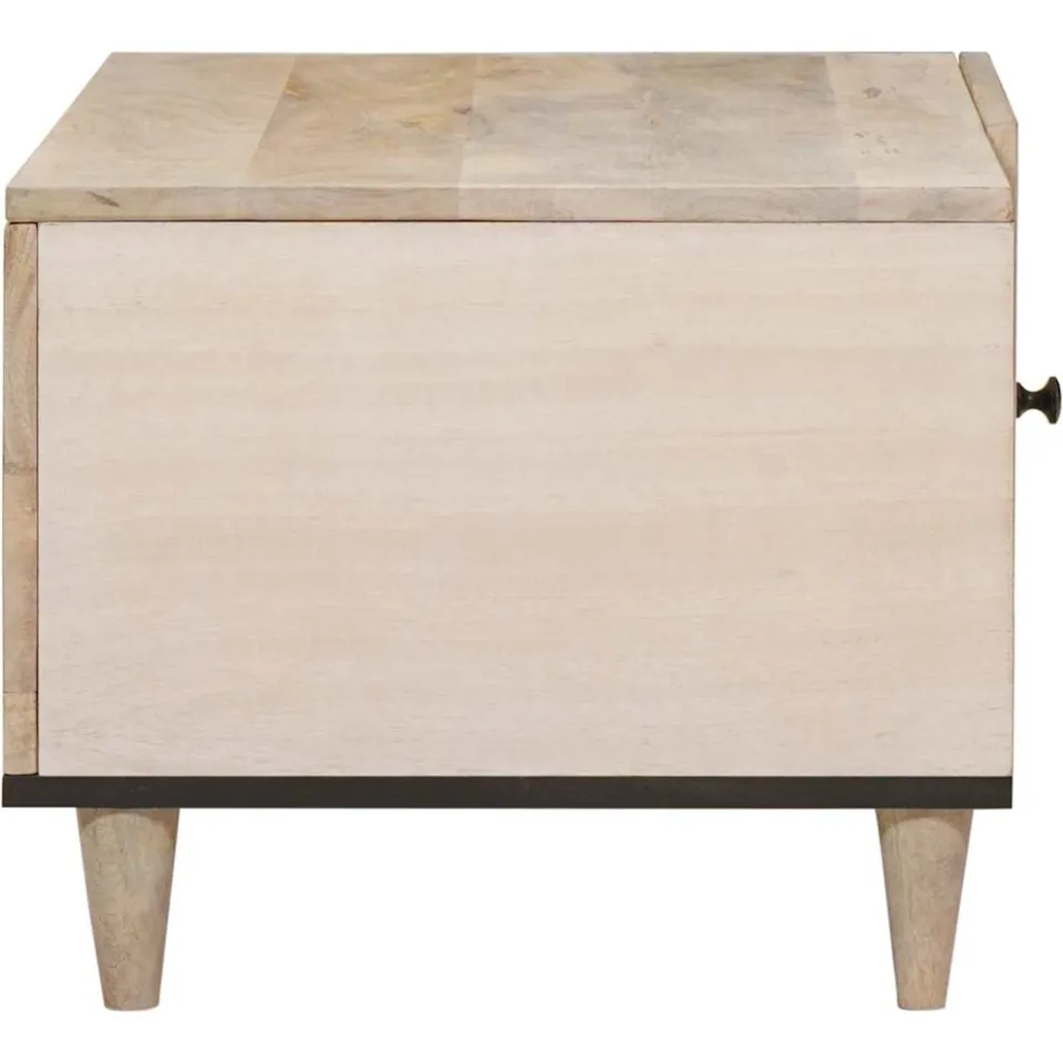 vidaXL Salontafel Wit 80 x 50 x 40 cm Bewerkt hout, foto 4