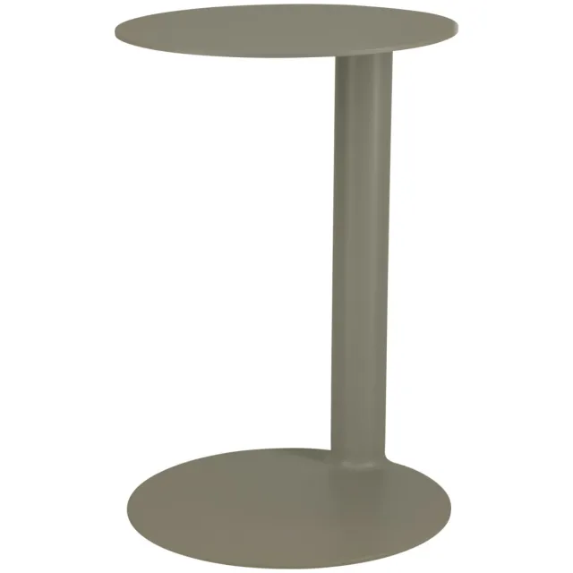Vega Bijzettafel voor buiten Elaris; 33.5x50 cm (ØxH); taupe; rond