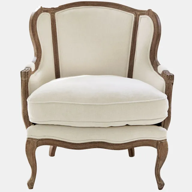 Loberon Fauteuil Kingswinford crème
