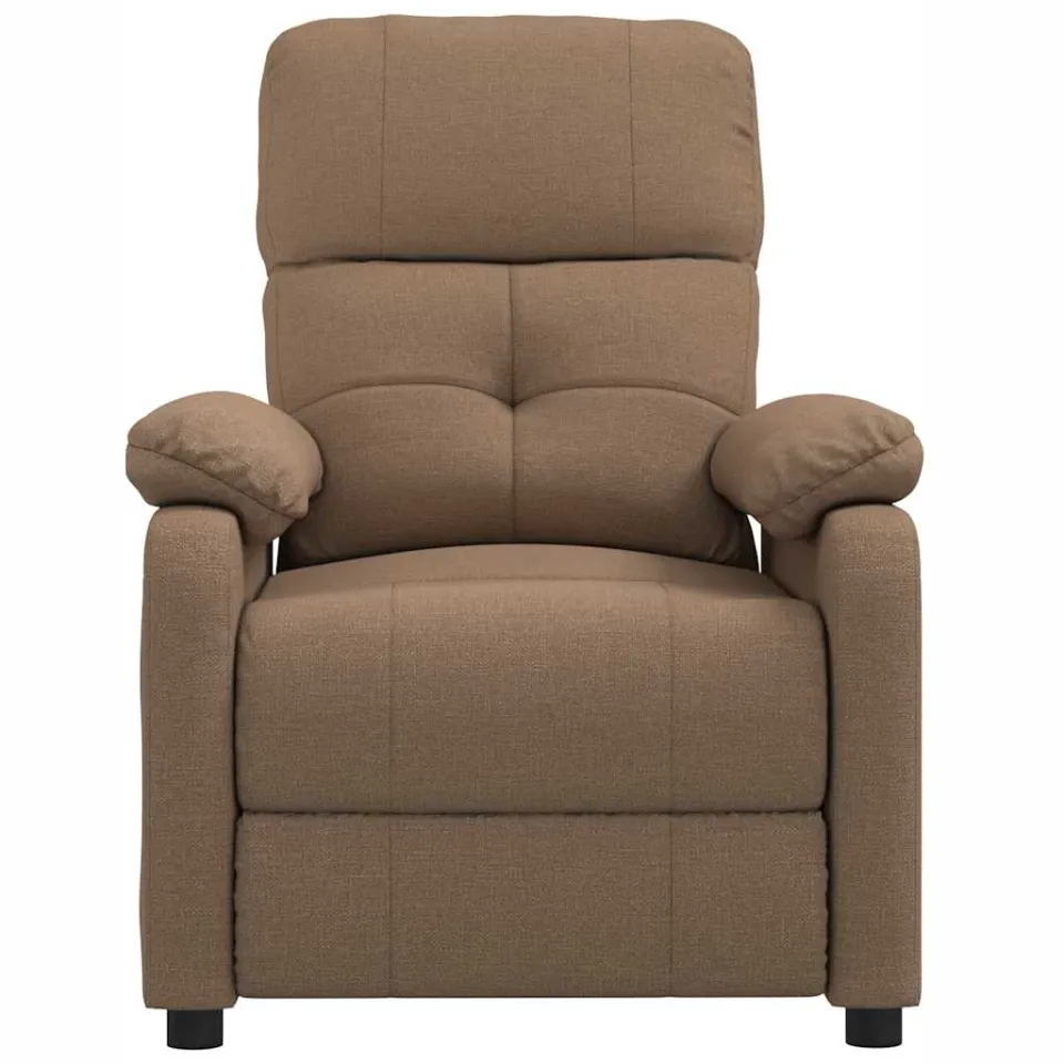 vidaXL Massagestoel stof bruin