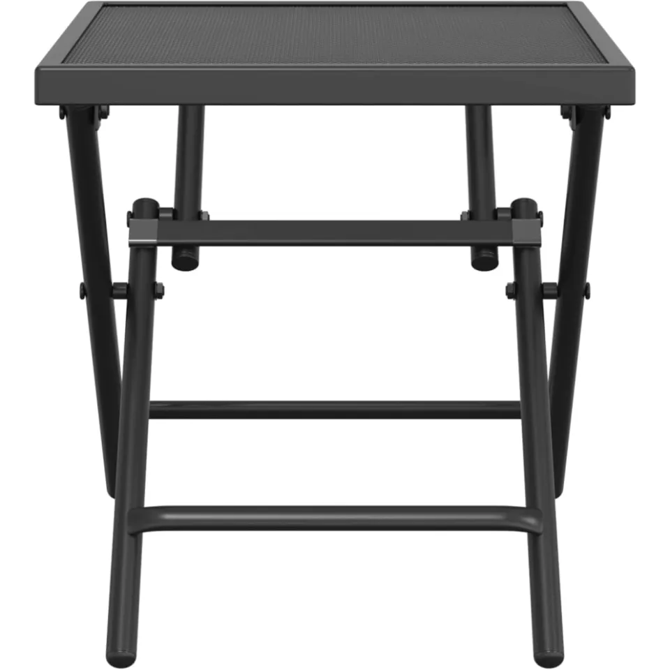 vidaXL Tuintafel 38x38x38 cm staalgaas antracietkleurig, foto 2