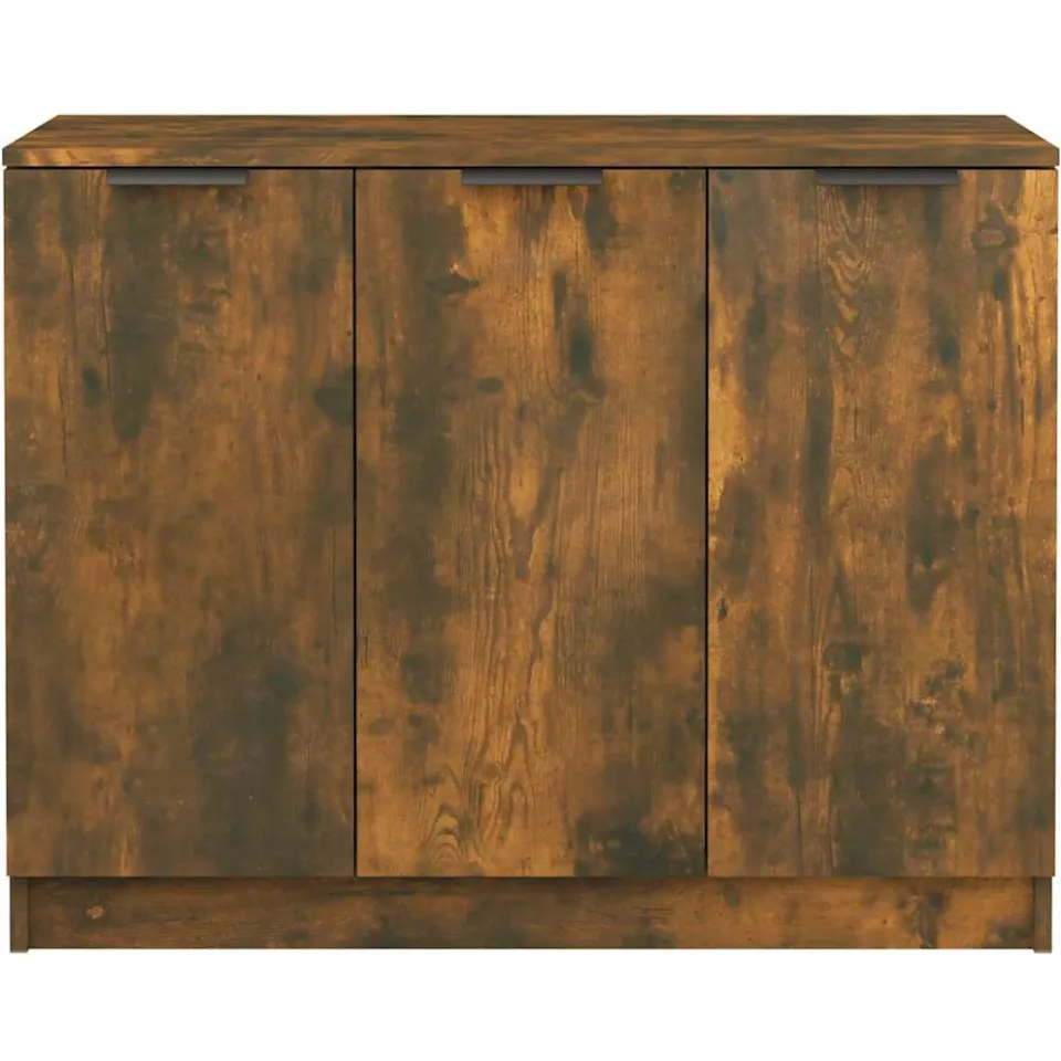 vidaXL Dressoir 90,5x30x70 cm bewerkt hout gerookt eikenkleurig, foto 4