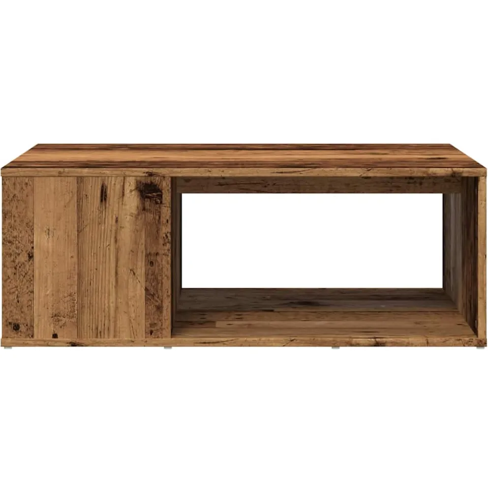 vidaXL Salontafel 90x67x33 cm bewerkt hout oud houtkleurig bruin, foto 4