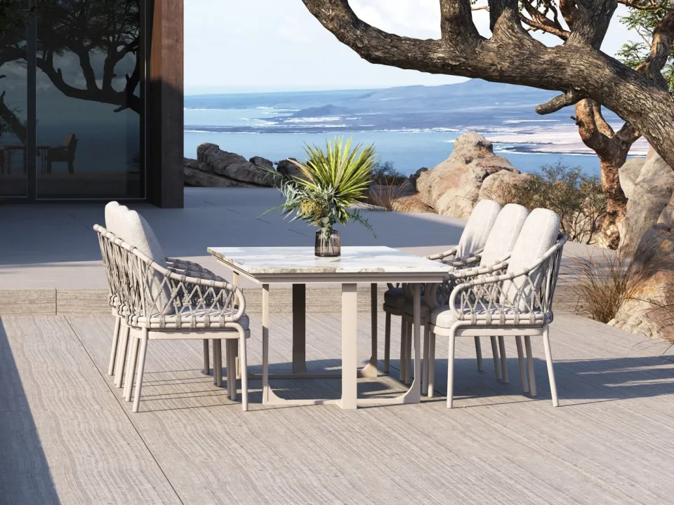 Tierra Outdoor Natal dining tuinstoel taupe, foto 4