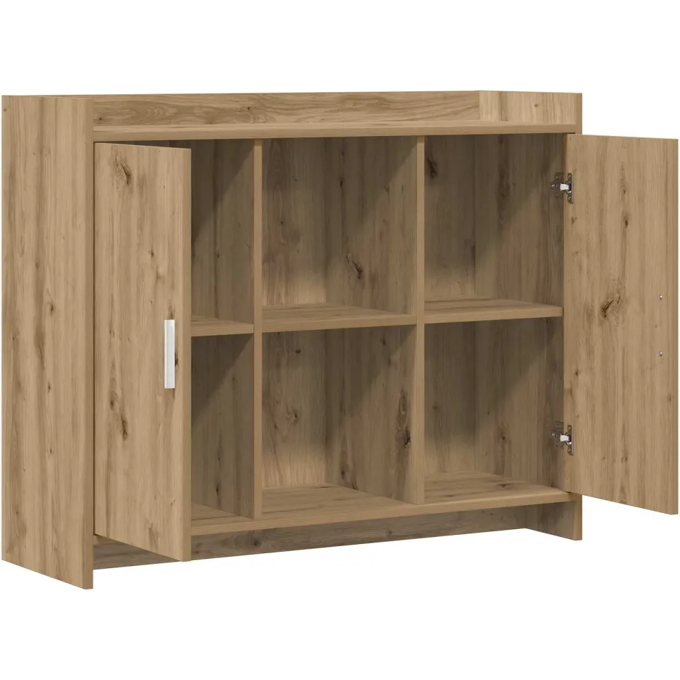 vidaXL Dressoir Artisan Oak 98,5 x 33 x 80 cm Bewerkt hout, foto 4