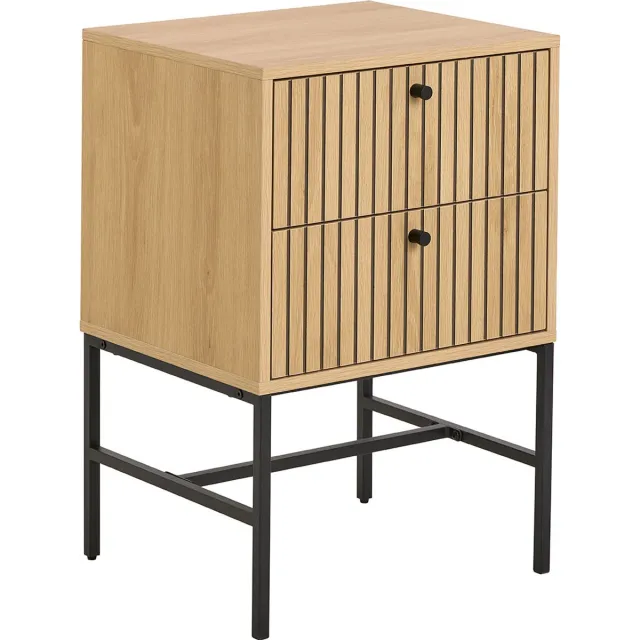 Giga Living Nachtkastje Muuto Naturel 45x70cm MDF - Giga Living
