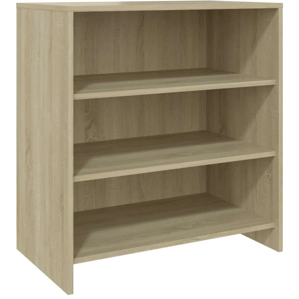 vidaXL Dressoir 70x40,5x75 cm bewerkt hout sonoma eikenkleurig Beige