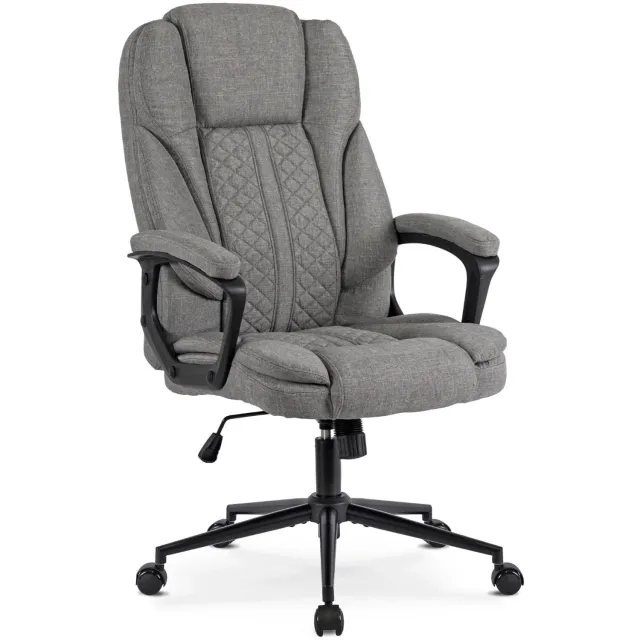 Mebel Elite Phonix - Bureaustoel - Grijs - Draaibaar - Kantelbaar