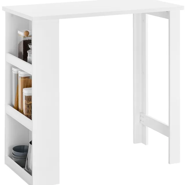SoBuy FWT17-II-W Bartafel - 112 x 57 x 106 cm - Wit