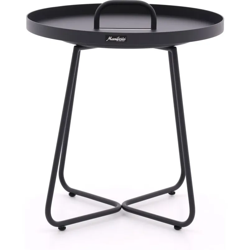 Manifesto Furniture Manifesto Pito bijzet tuintafel ø 50cm (h:55cm) Grijs