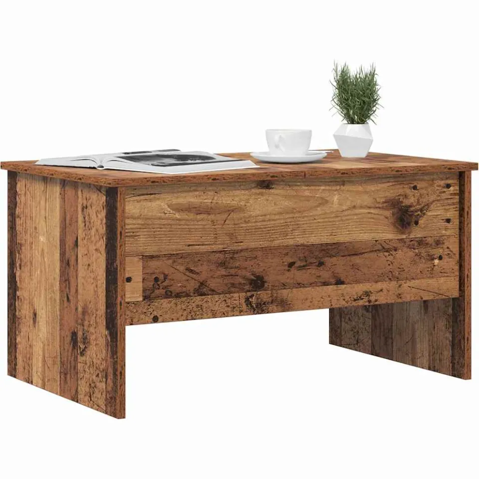 vidaXL Salontafel Oud Hout 102 x 50,5 x 46,5 cm Bewerkt hout Bruin
