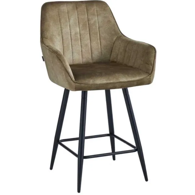 Colenis Lavin Barstoel - Set Van 2 - Taupe - Adorè Velvet - Design - Barstoel