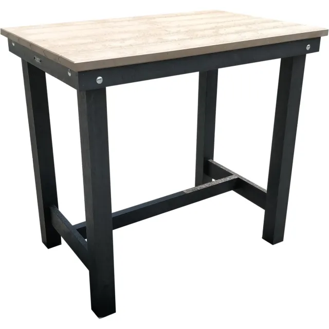 Rekupro Bartafel Beige Massief Kunststof 120cm - Rekupro - Statafel Onderhoudsvrij - 10jaar garantie