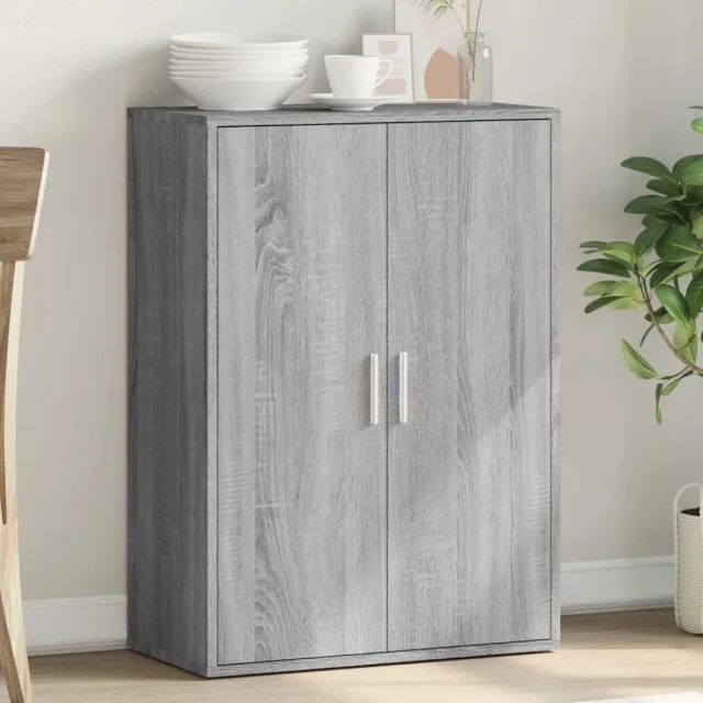 vidaXL Dressoir 60x31x84 cm bewerkt hout grijs sonoma, foto 2