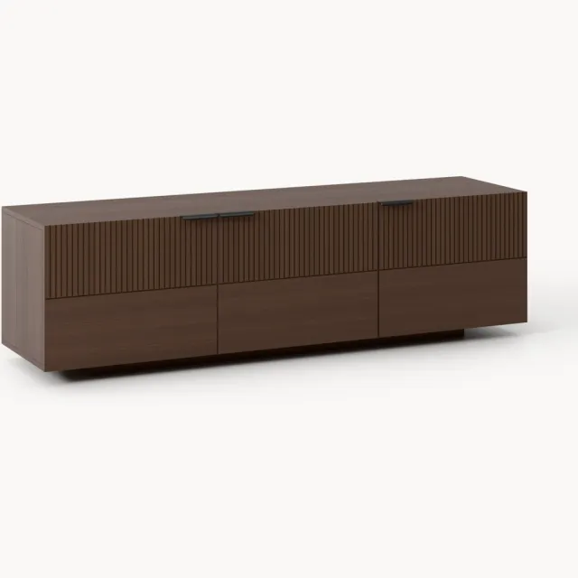 Westwing Collection Houten tv-meubel Sato Bruin