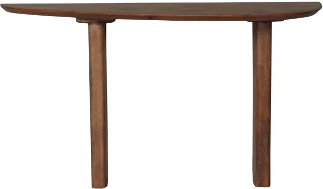 Home67 Sidetable Rhys 135 x 40 cm - Mangohout - Wandtafel - Haltafel - Japandi bruin