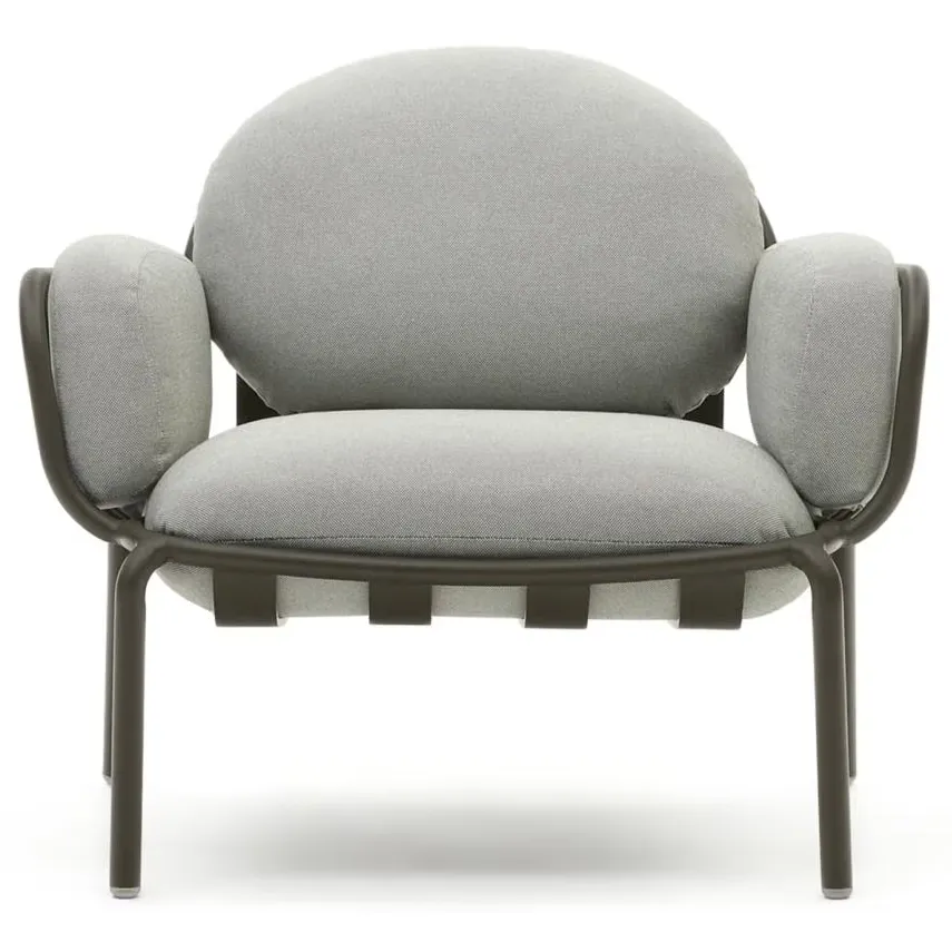 Kave Home Joncols outdoor fauteuil grijs, foto 2