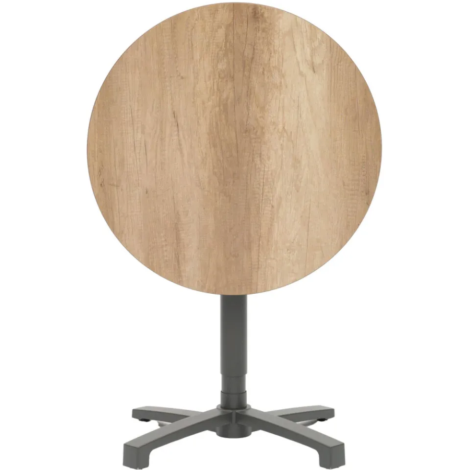 SenS-Line Lima HPL bistro tafel verstelbaar antraciet/ hout, foto 4