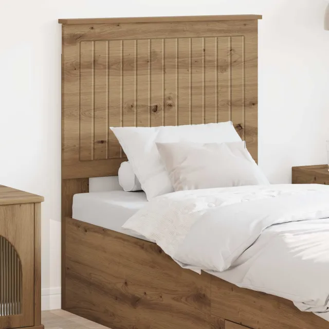 vidaXL Hoofdbord Artisan Eiken Bewerkt hout Bruin