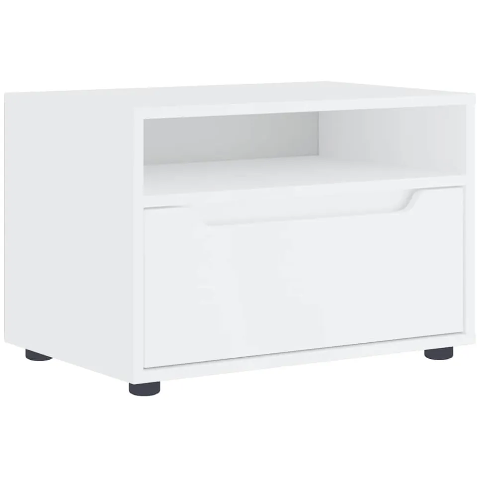 vidaXL Tv-meubel VISNES 60x40x38 cm bewerkt hout wit, foto 3