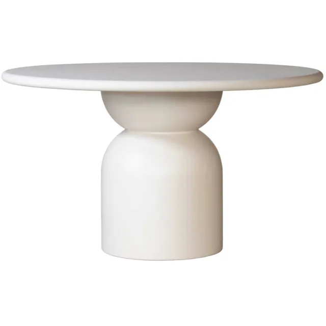 Giga Meubel Eettafel Djurö - Rond Beige Composiet - 130cm