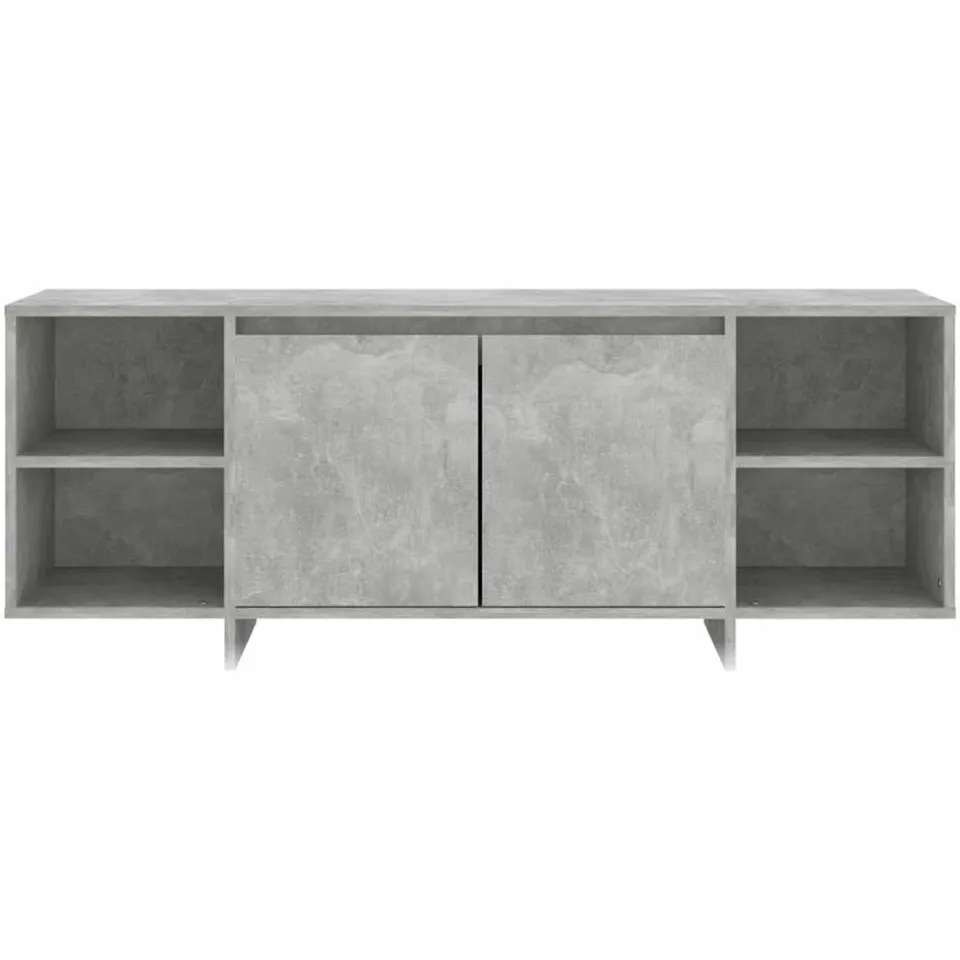 vidaXL Tv-meubel 130x35x50 cm bewerkt hout betongrijs grijs, foto 4