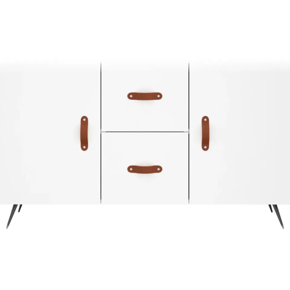 vidaXL Dressoir 100x36x60 cm bewerkt hout wit, foto 4
