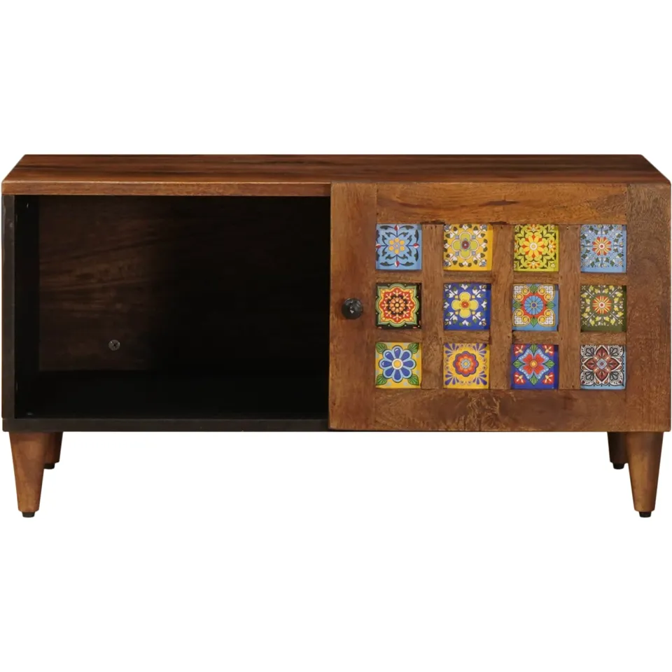 vidaXL Salontafel Bruin 80 x 50 x 40 cm Massief Mango Hout, foto 4