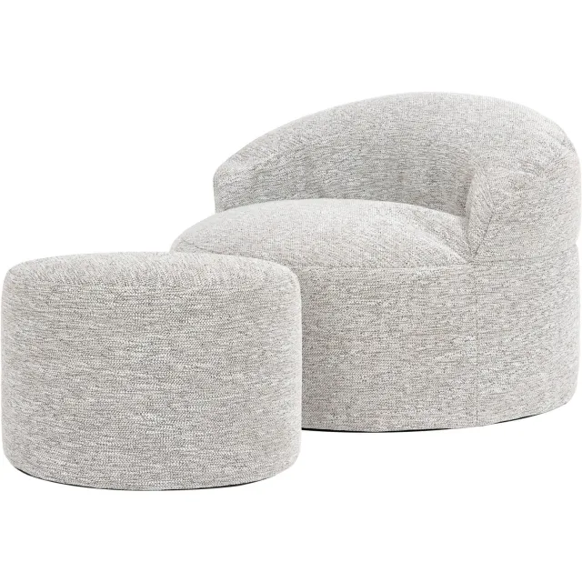 iCON icon - Orb Zitzak Fauteuil met Poef - Binnen - Beige