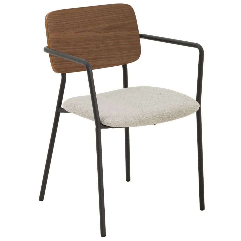 NOUS Living Nadin eetkamerstoel beige, foto 4