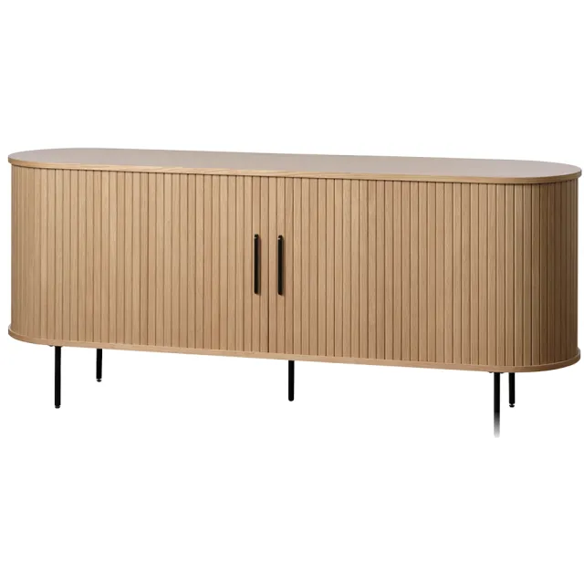 Olivine Lenn houten dressoir naturel - 180 x 45 cm Bruin