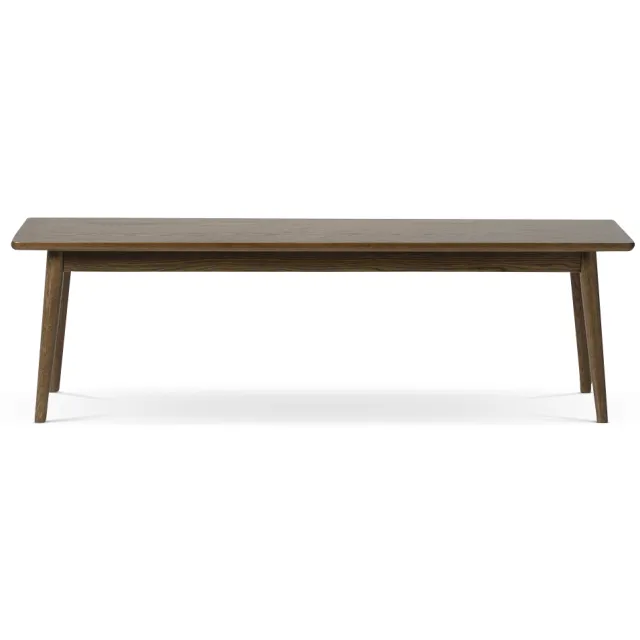 Olivine Boas houten eetkamerbank gerookt eiken - 150 cm Bruin