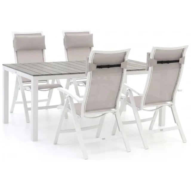 Bellagio tuinmeubelen Bellagio Lugo/Fidenz 183cm dining tuinset 5-delig verstelbaar