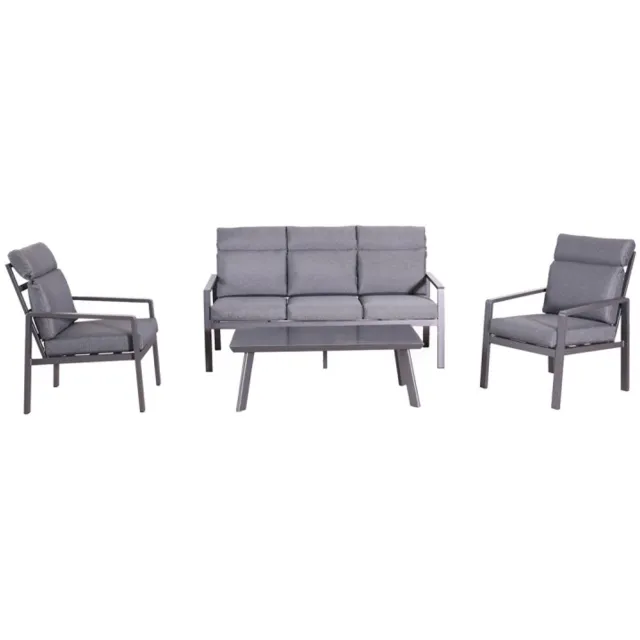 Tierra Outdoor Capri Lounge Sofa Set Charcoal Antraciet