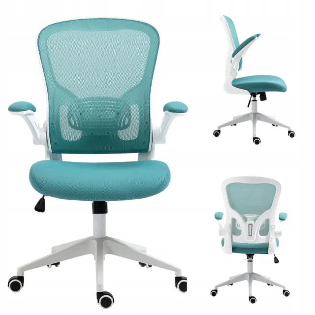 Furnitex FB21-FX - Bureaustoel voor Kinderen - Turkus - Ergonomisch - Met Verstelbare Armleuningen Turquoise
